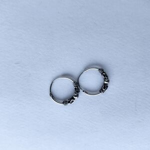 925 small boho hoops